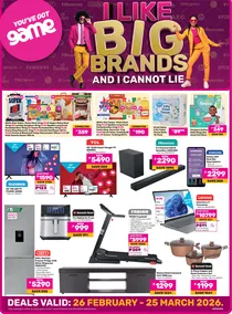 Game Botswana : I Like Big Brands And I Cannot Lie (26 February - 25 March 2026)