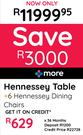 Hennessey Table + 6 Hennessey Dining Chairs