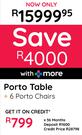 Porto Table + 6 Porto Chairs