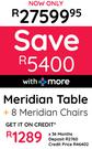Meridian Table + 8 Meridian Chairs