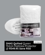 Sleepmasters Quilted Queen 152cm Mattress Protector 10119640