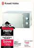 Russell Hobbs 20L Manual Microwave RHMA20L 10058511