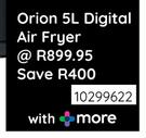 Orion 5L Digital Air Fryer 