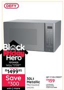 Defy 30L Metallic Microwave DMO390 10124426
