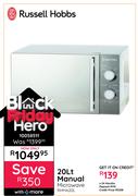 Russell Hobbs 20L Manual Microwave RHMA20L 10058511