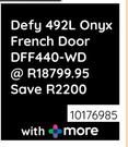 Defy 492L Onyx French Door DFF440-WD 10176985