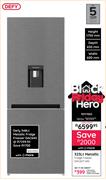 Defy 348L Metallic Fridge/Freezer DAC645 10117052