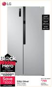LG 519L Silver SBS Fridge GCFB507PQAM 10299813