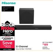 Hisense 3.1 Channel Sound Bar HS3100
