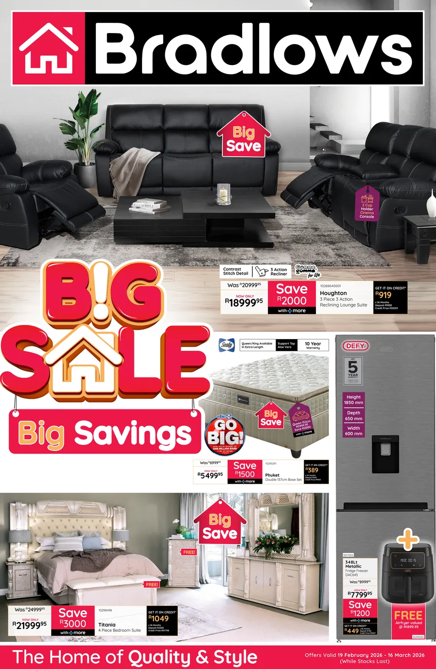 Bradlows : Big Sale, Big Savings (19 February - 16 March 2026)
