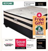 Restonic Magnolia Queen 152cm Base Set Plus Free Gift (Restonic Pillows & Umbrella Pack)