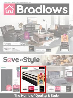 Bradlows : Save On Style (19 March - 15 April 2026), page 1