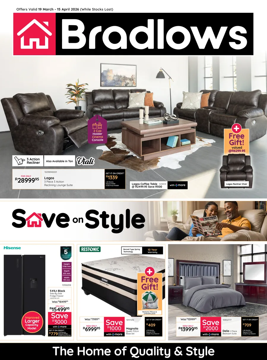 Bradlows : Save On Style (19 March - 15 April 2026)