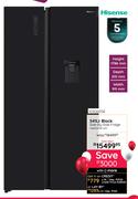 Hisense 541L Black Side By Side Fridge H680SMIB-WD 10306058