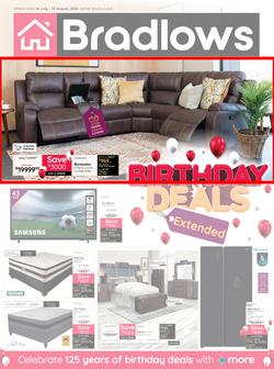 Bradlows : Birthday Deals (16 July - 19 August 2026), page 1