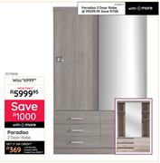 Steel & Rose Paradiso 3 Door Robe 10296117