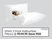 Sleepmasters 2 Pack Hollowfiber Pillows 10119630