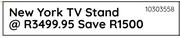 New York TV Stand 10303558