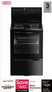 Defy 60cm Black Kitchenaire Stove DSS694 10272368