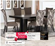 Porto Table + 6 Porto Dining Chairs-Combo