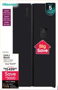 Hisense 541Ltr Black SBS Fridge H680SMIB-WD 10306058