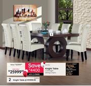 Knight Table + 8 Knight Dining Chairs-ComboKnight Table + 8 Knight Dining Chairs-Combo