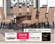 Meridian Table + 8 Meridian Chairs