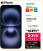 Apple iPhone 16 128GB Smartphone 10300354