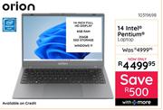 Orion 114 Intel Pentium Laptop 10319698