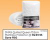 SMAS Quilted Queen 152cm Mattress Protector