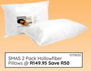SMAS 2 Pack Hollowfiber Pillows