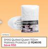 SMAS Quilted Queen 152cm Mattress Protector 10119640