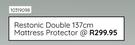 Restonic Double 137cm Mattress Protector 10319098