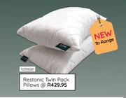 Restonic Twin Pack Pillows 10319081
