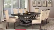 Cassa Table + 8 Cassa Dining Chairs Combo