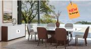 Cove Table + 6 Cove Dining Chairs Combo