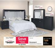 Davenport Headboard & Pedestals 10322428