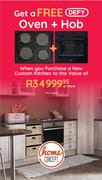 Custom Kitchen Get A Free (Defy Oven + Hob)
