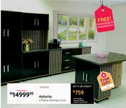Astoria 4 Piece Kitchen Unit Plus Free Gift (Island)