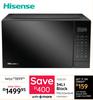 Hisense 34L Black Microwave H34MOBS17