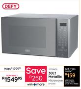 Defy 30L Metallic Microwave DMO390