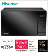 Hisense 34Ltr Black Microwave H34MOBS17 10302111