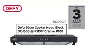 Defy 60cm Cooker Hood (Black) DCH60B 10296570