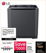 LG 18kg Twin Tub (Grey)  TT1561RWPT 1029979 4