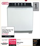 Defy 18Kg White Twin Tub DTT151 10064411