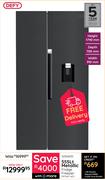 Defy 555Ltr Metallic Fridge Freezer DFF647-WD 10306035