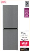 Defy 247Ltr Metallic Fridge Freezer DAC447 10129584