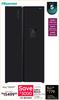 Hisense 541L Black Side By Side Fridge H680SMIB-WD