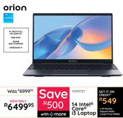 Orion 14 Intel Core i3 Laptop