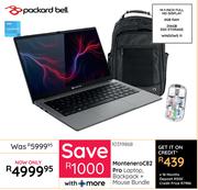 Packard Bell Montenero C82 Pro Laptop, Backpack + Mouse Bundle 10319868